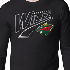 Minnesota Wild Starter Modern Tailsweep Long Sleeve T-Shirt - Black | NHL on sale