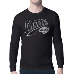 Los Angeles Kings Starter Modern Tailsweep Long Sleeve T-Shirt - Black | NHL Lifestyle
