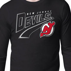 New Jersey Devils Starter Modern Tailsweep Long Sleeve T-Shirt - Black | NHL online