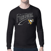 Pittsburgh Penguins Starter Modern Tailsweep Long Sleeve T-Shirt - Black | NHL sale