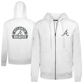 Atlanta Braves Levelwear Podium Chenille Logo Full-Zip Hoodie Sale