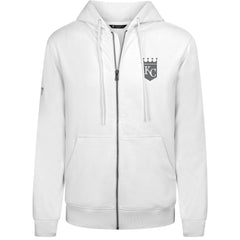 Kansas City Royals Levelwear Podium Chenille Logo Full-Zip Hoodie Outlet