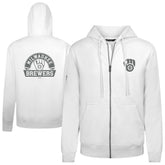 Milwaukee Brewers Levelwear Podium Banner Arch Full-Zip Hoodie Online
