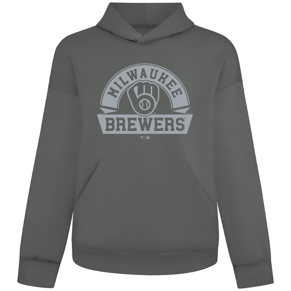 Milwaukee Brewers Levelwear Luxe Signature Banner Arch Tri-Blend Hoodie Discount