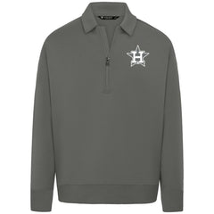 Houston Astros Levelwear Luxe Signature Quarter-Zip Chenille Logo Tri-Blend Sweatshirt Discount