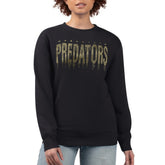 Nashville Predators G-III 4Her by Carl Banks Women's Metallic Drop Printed Fleece Sweatshirt - Black | NHL near me