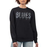 St. Louis Blues G-III 4Her by Carl Banks Women's Metallic Drop Printed Fleece Sweatshirt - Black | NHL sale