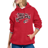 Carolina Hurricanes Starter Women's Fireworks Fleece Hoodie - Red | NHL Clearance