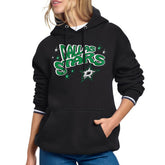 Dallas Stars Starter Women's Fireworks Fleece Hoodie - Black | NHL Lifestyle