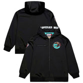 Mitchell & Ness Memphis Grizzlies Hardwood Classics Nights Walk the Tunnel Satin Bomber Full-Snap Hooded Jacket Black