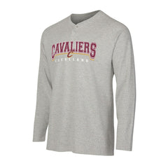 Cleveland Cavaliers Concepts Sport Hawthorn Thermal Knit Long Sleeve Henley T-Shirt Gray