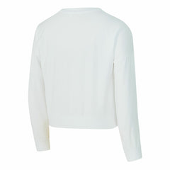Los Angeles Lakers Concepts Sport Women's Laney Chenille Cropped Long Sleeve T-Shirt White