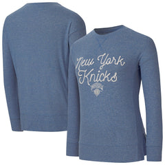 New York Knicks Concepts Sport Women's Rigor Long Sleeve Jersey T-Shirt Royal