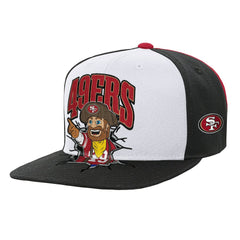 San Francisco 49ers Youth Team Mascot Snapback Hat - White - Mitchell & Ness