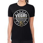 Vegas Golden Knights G-III 4Her by Carl Banks Women's Super-Slim Lightweight Pinstripe Circle Graphic T-Shirt - Black | NHL discount