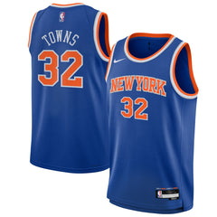 Nike Karl-Anthony Towns New York Knicks Youth Swingman Jersey Icon Edition Blue