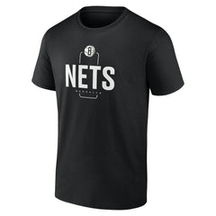 Brooklyn Nets Center Court Name & Number Custom T-Shirt Black