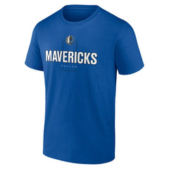 Dallas Mavericks Center Court Name & Number Custom T-Shirt Blue