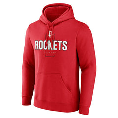 Houston Rockets Center Court Name & Number Custom Hoodie Red