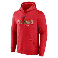 New Orleans Pelicans Center Court Name & Number Custom Hoodie Red