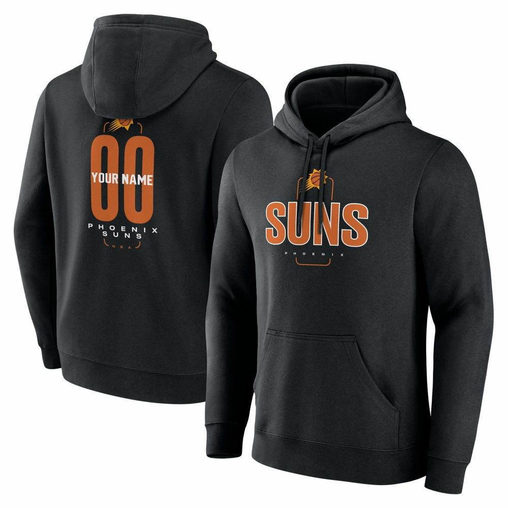 Phoenix Suns Center Court Name & Number Custom Hoodie Black