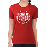 Houston Rockets G-III 4Her by Carl Banks Women's Super-Slim Lightweight Pinstripe Circle Graphic T-Shirt Red