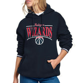 Washington Wizards Starter Women's Arch Stripe Fleece Hoodie Navy