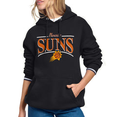 Phoenix Suns Starter Women's Arch Stripe Fleece Hoodie Black