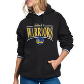 Golden State Warriors Starter Women's Arch Stripe Fleece Hoodie Black