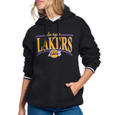 Los Angeles Lakers Starter Women's Arch Stripe Fleece Hoodie Black