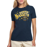 Denver Nuggets Starter Women's Fireworks T-Shirt Navy