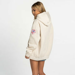 New York Yankees The Wild Collective Women's Oversized Cord Hoodie Near Me