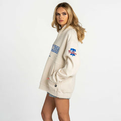 Philadelphia Phillies The Wild Collective Women's Oversized Cord Hoodie Sale