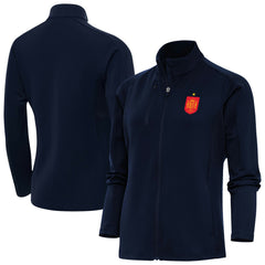 Spain National Team Antigua Women's Genesis Full-Zip Jacket Navy