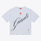San Francisco Giants Mitchell & Ness Women's Script Cropped Boxy T-Shirt Online