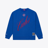 Chicago Cubs Mitchell & Ness Women's Script Sweatshirt Sale