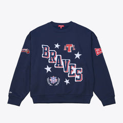Atlanta Braves Mitchell & Ness Women's Pep Rally Sweatshirt Near Me