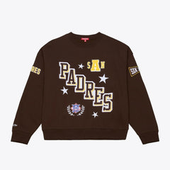 San Diego Padres Mitchell & Ness Women's Pep Rally Sweatshirt Outlet