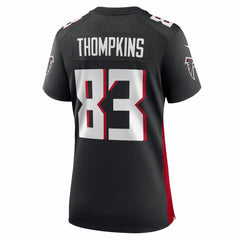 Deven Thompkins Atlanta Falcons Women's Team Game Jersey - Black - Nike