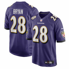 Taven Bryan Baltimore Ravens Team Game Jersey - Purple - Nike