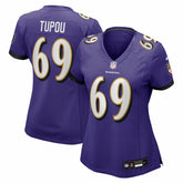 Josh Tupou Baltimore Ravens Women's Team Game Jersey - Purple - Nike