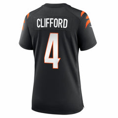 Sean Clifford Cincinnati Bengals Women's Team Game Jersey - Black - Nike