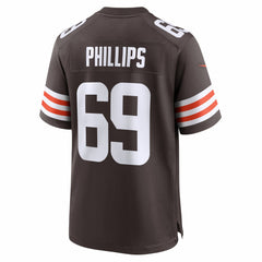 Tyre Phillips Cleveland Browns Team Game Jersey - Brown - Nike