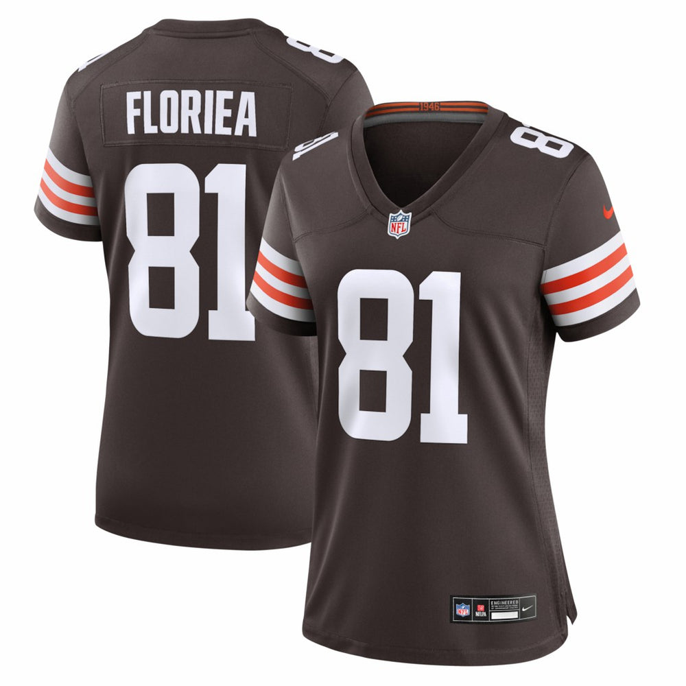 Luke Floriea Cleveland Browns Women's Team Game Jersey - Brown - Nike