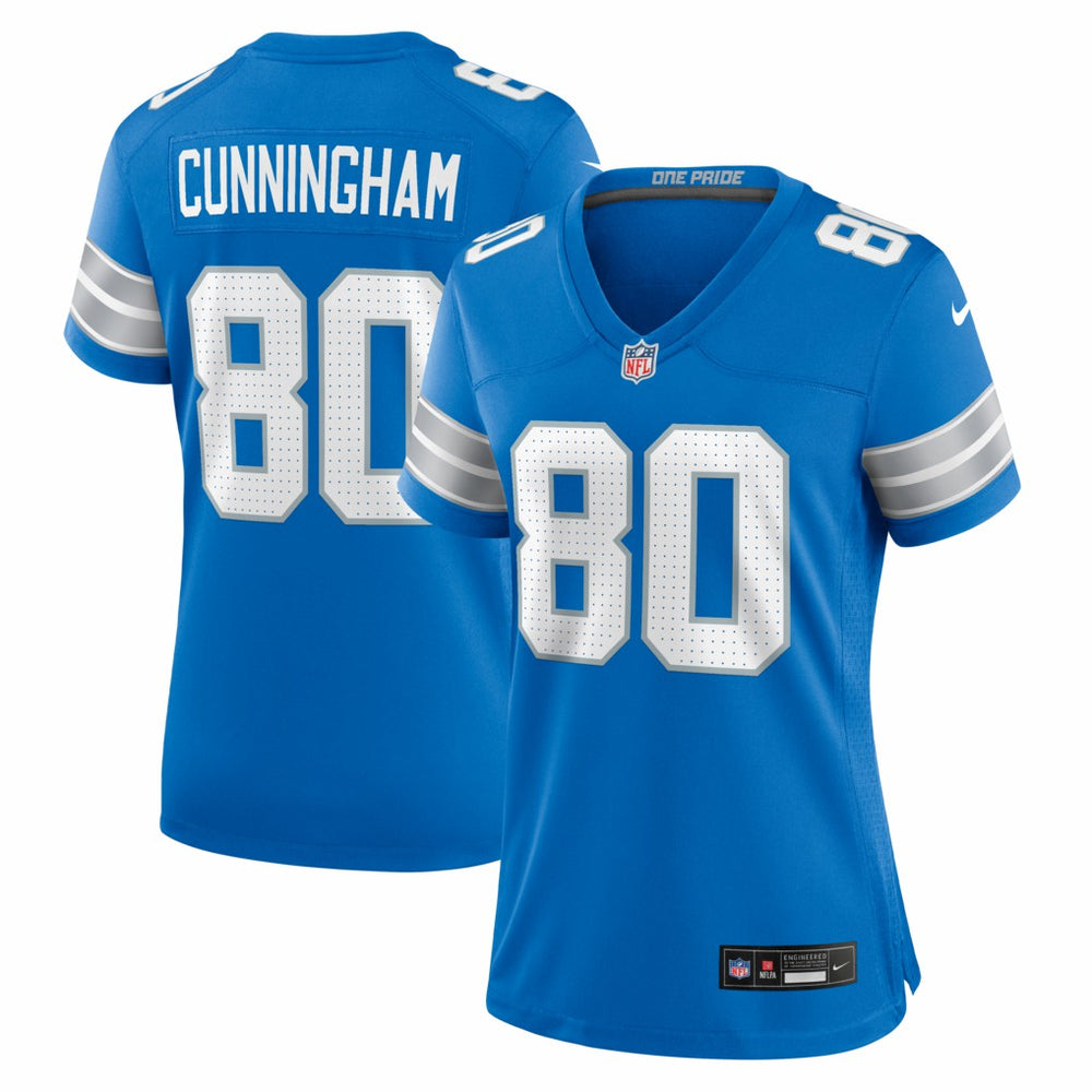 Malik Cunningham Detroit Lions Women's Team Game Jersey - Blue - Nike