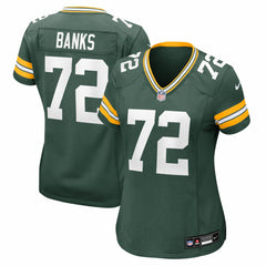 Brant Banks Green Bay Packers Women's Team Game Jersey - Green - Nike