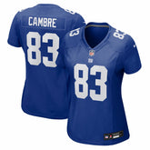 Dalen Cambre New York Giants Women's Team Game Jersey - Royal - Nike