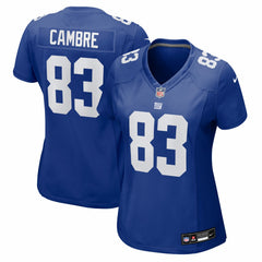 Dalen Cambre New York Giants Women's Team Game Jersey - Royal - Nike