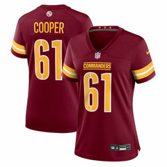 Tyler Cooper Washington Commanders Women's Team Game Jersey - Burgundy - Nike
