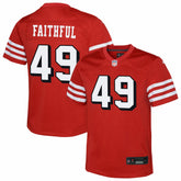 The Faithful San Francisco 49ers Youth Alternate 2 Game Jersey - Scarlet - Nike